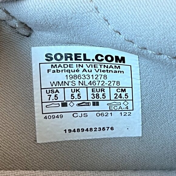 Sorel Explorer Blitz Stride Women’s Shoes Gray Knit Size 7.5 Eco-Friendly - Picture 2 of 6